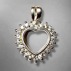 925 sterling silver pendant heart